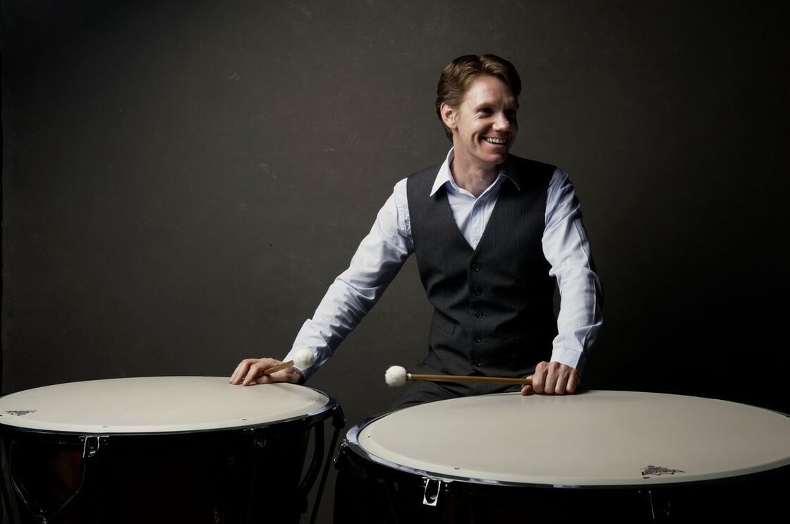To audition for the BSO, percussionist Mike Tetreault was required to prepare musical excerpts from 50 pieces on nine different instruments, including timpani.