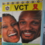 Anti-AIDS posters hang in the Eshowe public health clinic in South Africa's Kwazulu-Natal province. Clinicians there are hoping to slow the spread of HIV by getting more people treatment.