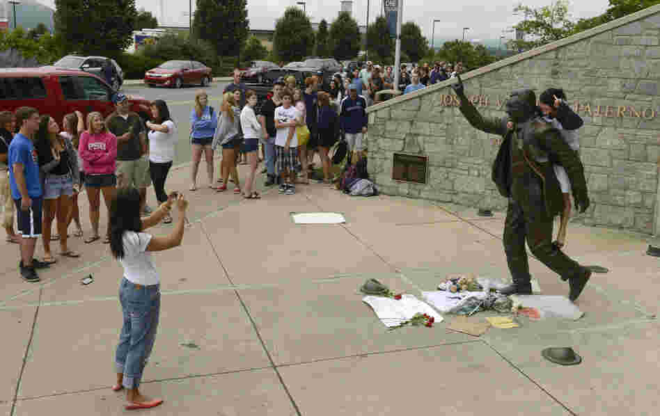 Penn State President Rod Erickson said he decided to have the statue removed and put into storage because it "has become a source of division and an obstacle to healing."