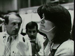 Ride inside the control room during a simulation of a shuttle flight in 1981.