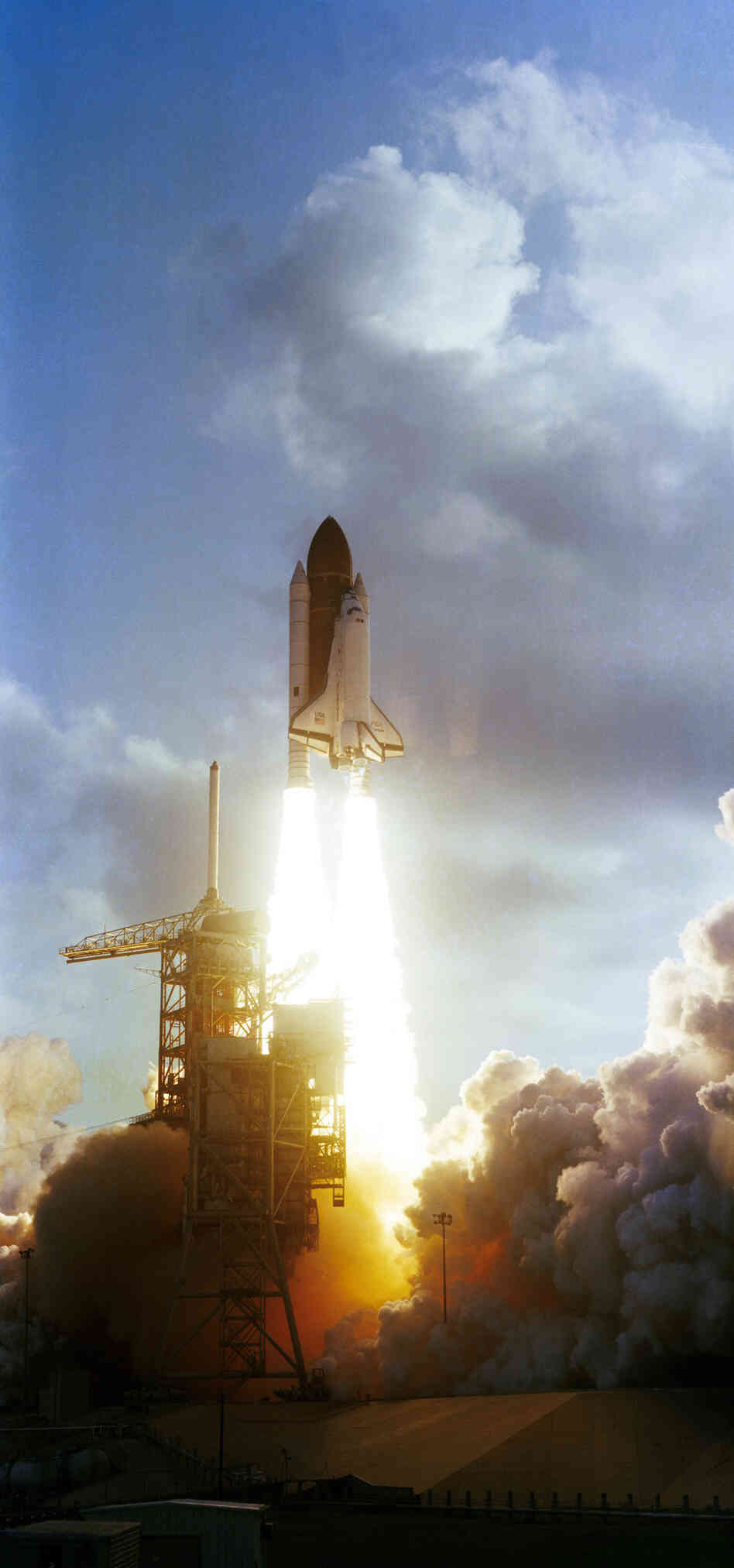 Ride and her crewmates rocketed into space aboard Challenger at 7:33 a.m. Eastern Time on June 18, 1983. Ride later described the launch as "exhilarating, terrifying and overwhelming all at the same time."