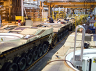 M1 Abrams tanks sit on the assembly line at a plant in Lima, Ohio, the only place where the tanks are manufactured. Plant and local officials fear the plant won't survive if the military temporarily halts new tank orders. M1 Abrams tanks sit on the assembly line at a plant in Lima, Ohio, the only place where the tanks are manufactured. Plant and local officials fear the plant won't survive if the military temporarily halts new tank orders.