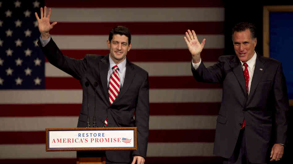 Rep. Paul Ryan (left), R-Wis., and GOP presidential candidate Mitt Romney at a campaign stop in Appleton, Wis., on March 30. Rep. Paul Ryan (left), R-Wis., and GOP presidential candidate Mitt Romney at a campaign stop in Appleton, Wis., on March 30.