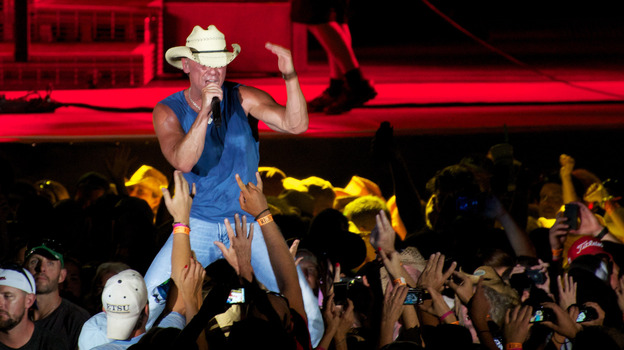 Kenny Chesney onstage during the kickoff show for the Brothers of the Sun Tour in Tampa in June.