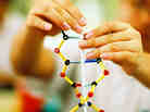 hands playing with DNA hands playing with DNA