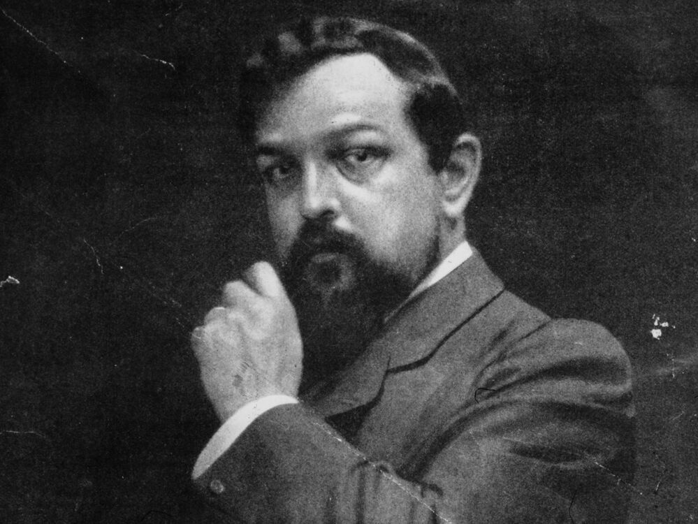 Claude Achille Debussy in a 1909 portrait.