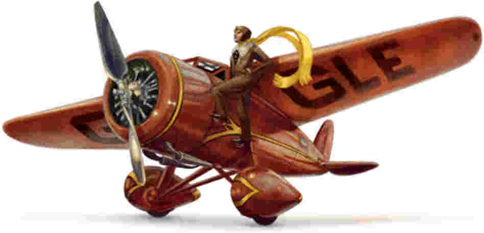 Google honors Amelia Earhart today, on her 115th birthday.