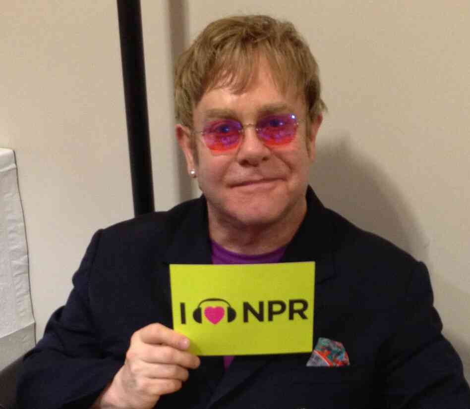 Elton John at NPR HQ in DC