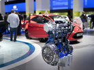 The 2011 Frankfurt Motor Show in Germany featured Ford Motor Co.'s new three-cylinder EcoBoost engine, which will hit the U.S. market next year. The 2011 Frankfurt Motor Show in Germany featured Ford Motor Co.'s new three-cylinder EcoBoost engine, which will hit the U.S. market next year.