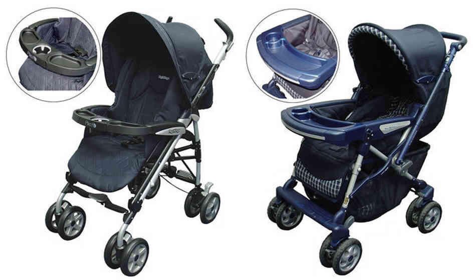 The models of strollers being recalled.