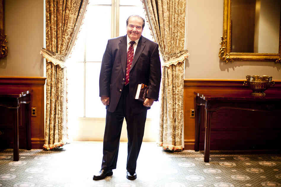 Supreme Court Justice Antonin Scalia spoke with NPR on Tuesday at the Supreme Court in Washington, D.C. Supreme Court Justice Antonin Scalia spoke with NPR on Tuesday at the Supreme Court in Washington, D.C.