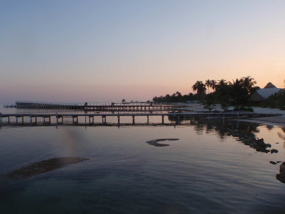 Sunset in Belize, a popular offshore haven for businesses.