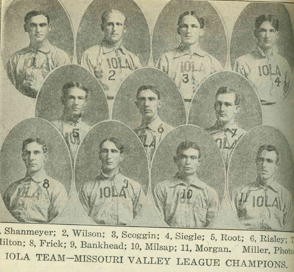 According to Hagerty, Kansas' Iola Gasbags (1902, 1904) adopted their name after becoming widely known as braggers: "They traveled to these other cities, and they'd be bragging that they were the champion, so people started giving them the nickname Gasbags. And they said, 'You know what? Yeah, we are. We're the Gasbags.' "