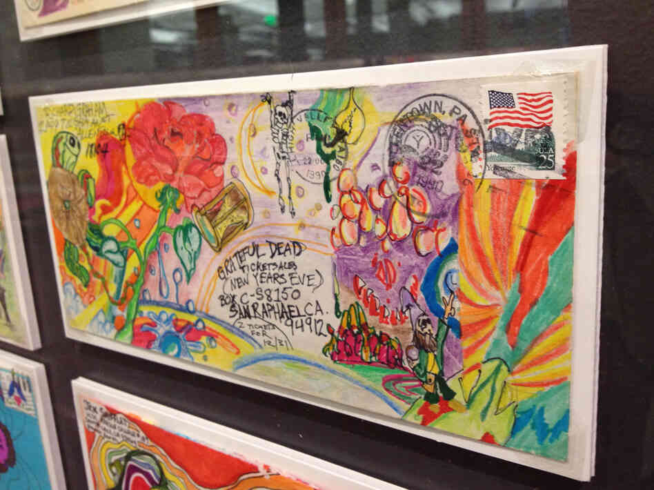 One of many pieces of elaborately decorated fan mail in the Grateful Dead Archive at Santa Cruz.