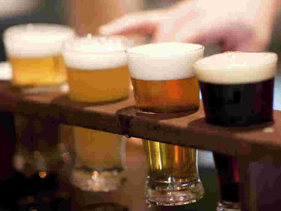 A flight of beers to accompany some musical flights of fancy.