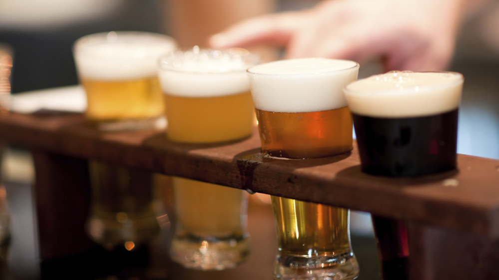 A flight of beers to accompany some musical flights of fancy.