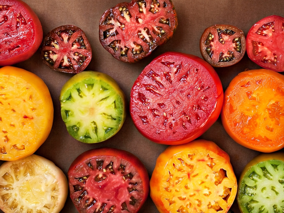 Chef Cassy Vires uses heirloom tomatoes like these in her tomato terrine.