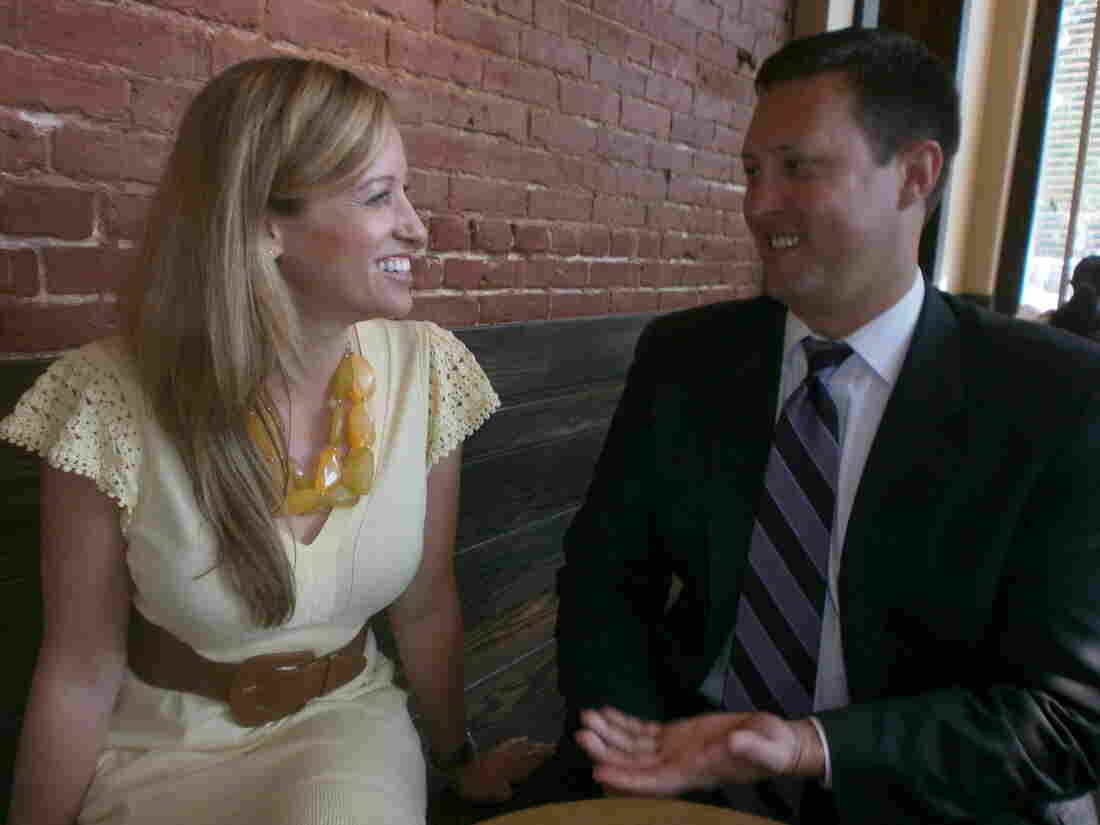 Jessica Grounds and Wes McClelland say their Christian faith helps ease the tension of their disparate professional identities. Jessica Grounds and Wes McClelland say their Christian faith helps ease the tension of their disparate professional identities.