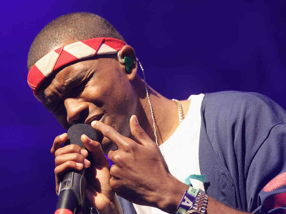 Frank Ocean performs onstage at the 2012 Coachella Valley Music & Arts Festival in April.