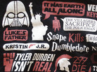 A T-shirt with many of the most infamous spoilers from movies, books and TV. A new study suggests that spoilers actually increase our enjoyment rather than ruin it. A T-shirt with many of the most infamous spoilers from movies, books and TV. A new study suggests that spoilers actually increase our enjoyment rather than ruin it.
