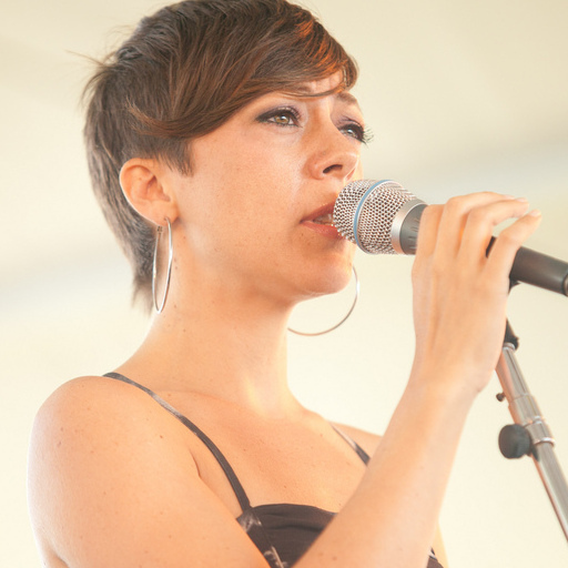 Gretchen Parlato performs during the 2010 Newport Jazz Festival. Parlato will return to the festival in 2012, alongside Lionel Loueke and Becca Stevens.