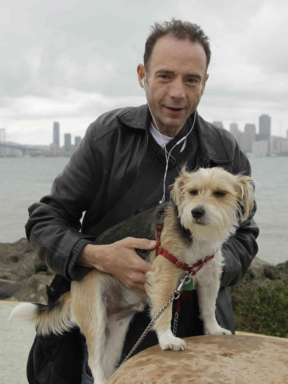 Timothy Ray Brown, shown in May 2011 with his dog Jack in San Francisco, is the only man ever known to have been fully cured from AIDS. Brown is known as the "Berlin patient" because he had a bone marrow transplant in a German hospital five years ago.