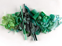 Judith and Richard Lang create art from plastic they find washed up on Kehoe Beach in California.