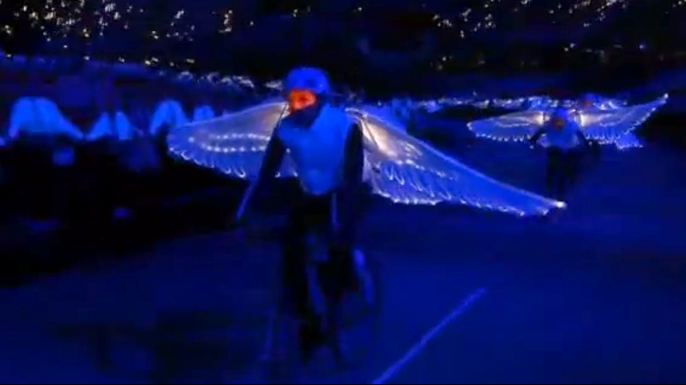 A scene from the London 2012 Opening Ceremony is seen in this screenshot, taken from a clip released Thursday.