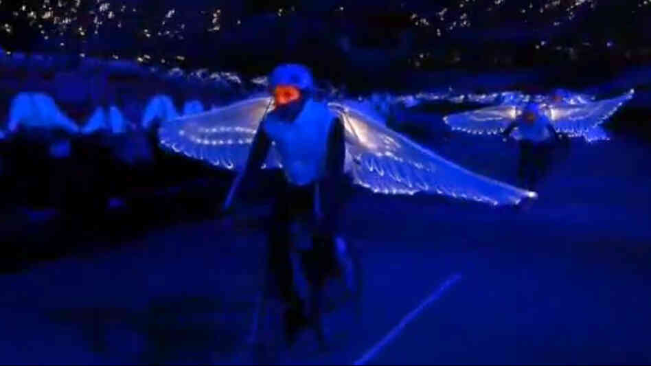 A scene from the London 2012 Opening Ceremony is seen in this screenshot, taken from a clip released Thursday.