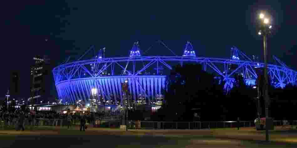 The Olympic Stadium is lit up for an Opening Ceremony dress rehearsal this week. The Olympic Stadium is lit up for an Opening Ceremony dress rehearsal this week.
