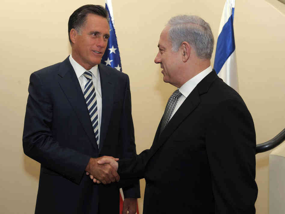 Mitt Romney meets Prime Minister Benjamin Netanyahu in Jerusalem on Jan. 13, 2011.