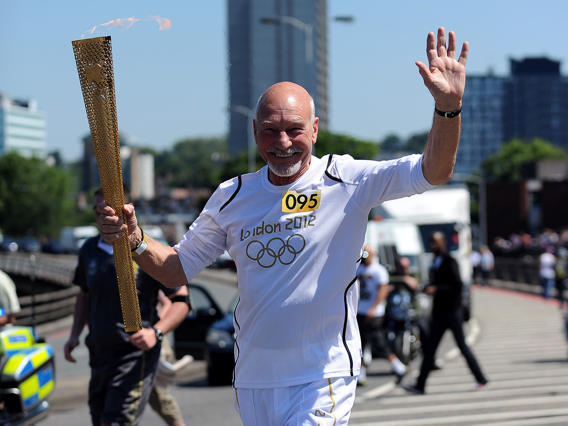 Sir Patrick Stewart: torch bearer, Starfleet Captain, frustrated seamster.