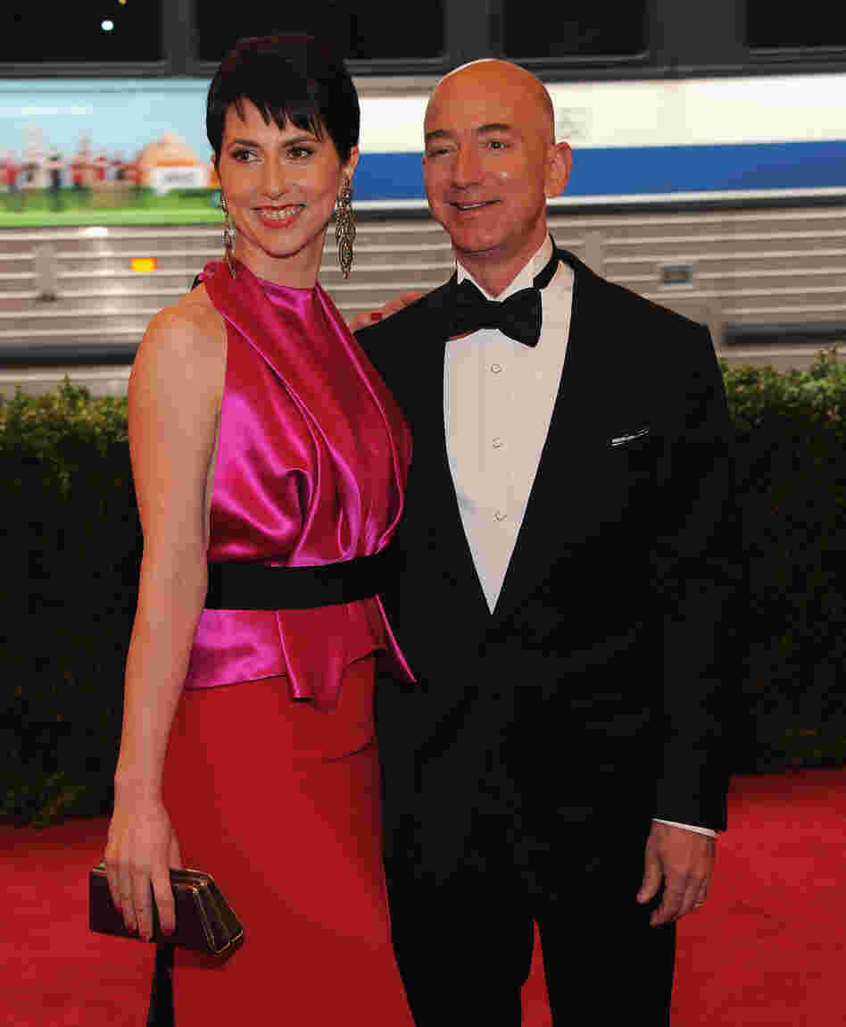 Mackenzie Bezos and Jeff Bezos.