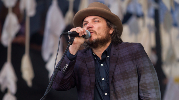 Jeff Tweedy of Wilco perfroms at the Newport Folk Festival.