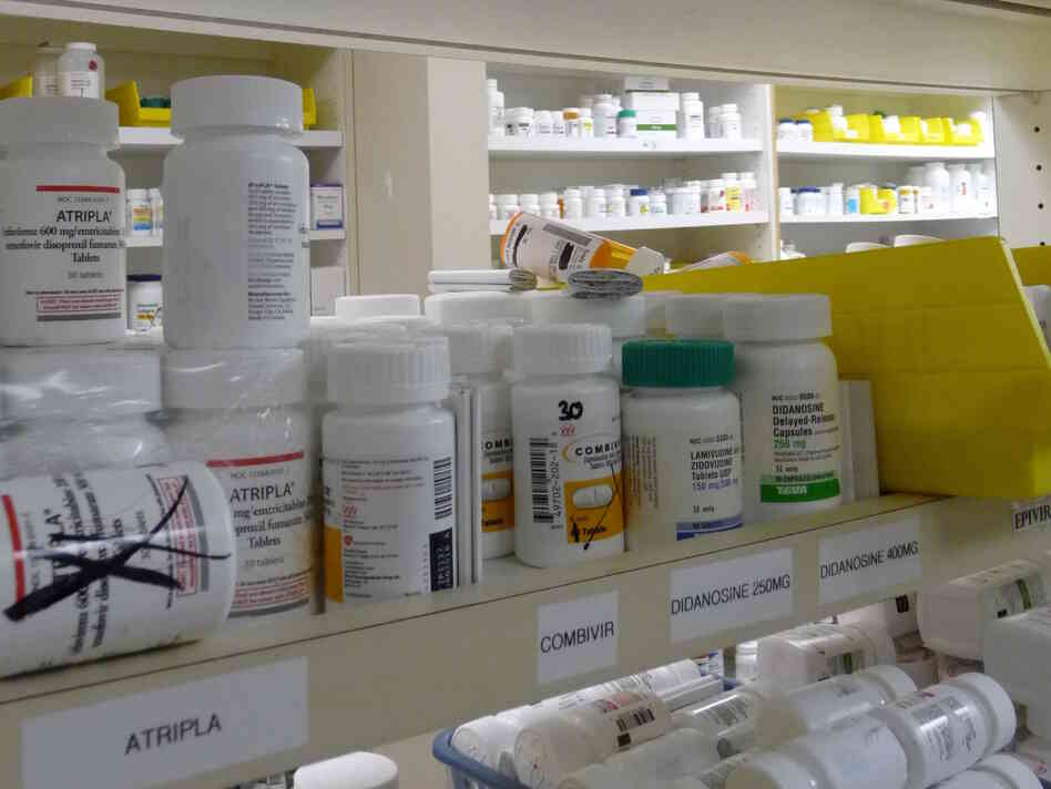 The pharmacy at Atlanta's Ponce de Leon Center stocks medications for 5,200 HIV/AIDS patients. Workers there aren't sure how much an increase in federal aid will help cut Georgia's waiting list for a HIV drug-assistance program.