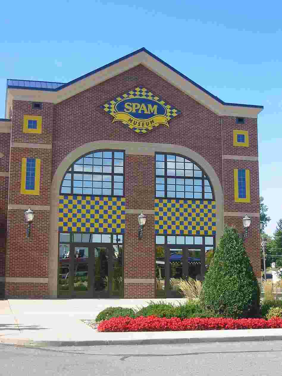 The Spam Museum in Austin, Minn., even includes Spam-labeled parking spaces.