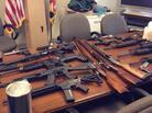 A photo released by Prince George's County (Md.) police of the weapons seized. A photo released by Prince George's County (Md.) police of the weapons seized.