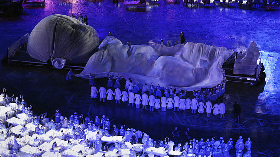 A scene from the Opening Ceremony of the London 2012 Olympics. The event was widely praised — but in the U.S., not all viewers were enthused.