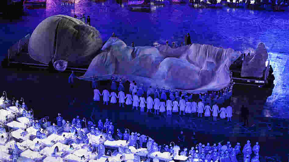 A scene from the Opening Ceremony of the London 2012 Olympics. The event was widely praised — but in the U.S., not all viewers were enthused.