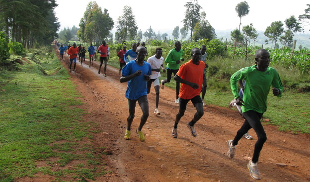Every day at 9 a.m. sharp in Iten, Kenya, 200 or so runners - most of them unknowns hoping to become champions - train on the dirt roads surrounding the town. Every day at 9 a.m. sharp in Iten, Kenya, 200 or so runners - most of them unknowns hoping to become champions - train on the dirt roads surrounding the town.