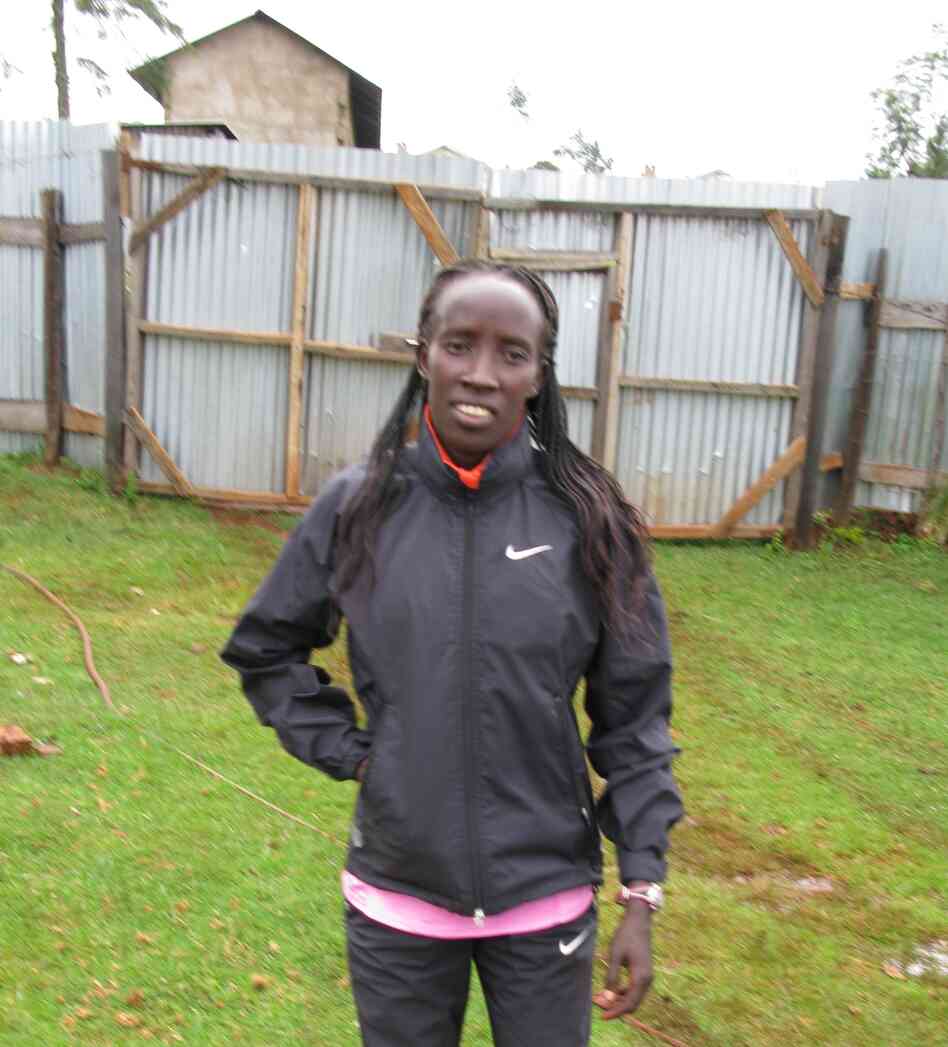 Hellen Kimutai grew up in a one-room hut and ran 6 kilometers each way — barefoot — back and forth to school. In March, she won the Rome City Marathon. Hellen Kimutai grew up in a one-room hut and ran 6 kilometers each way — barefoot — back and forth to school. In March, she won the Rome City Marathon.