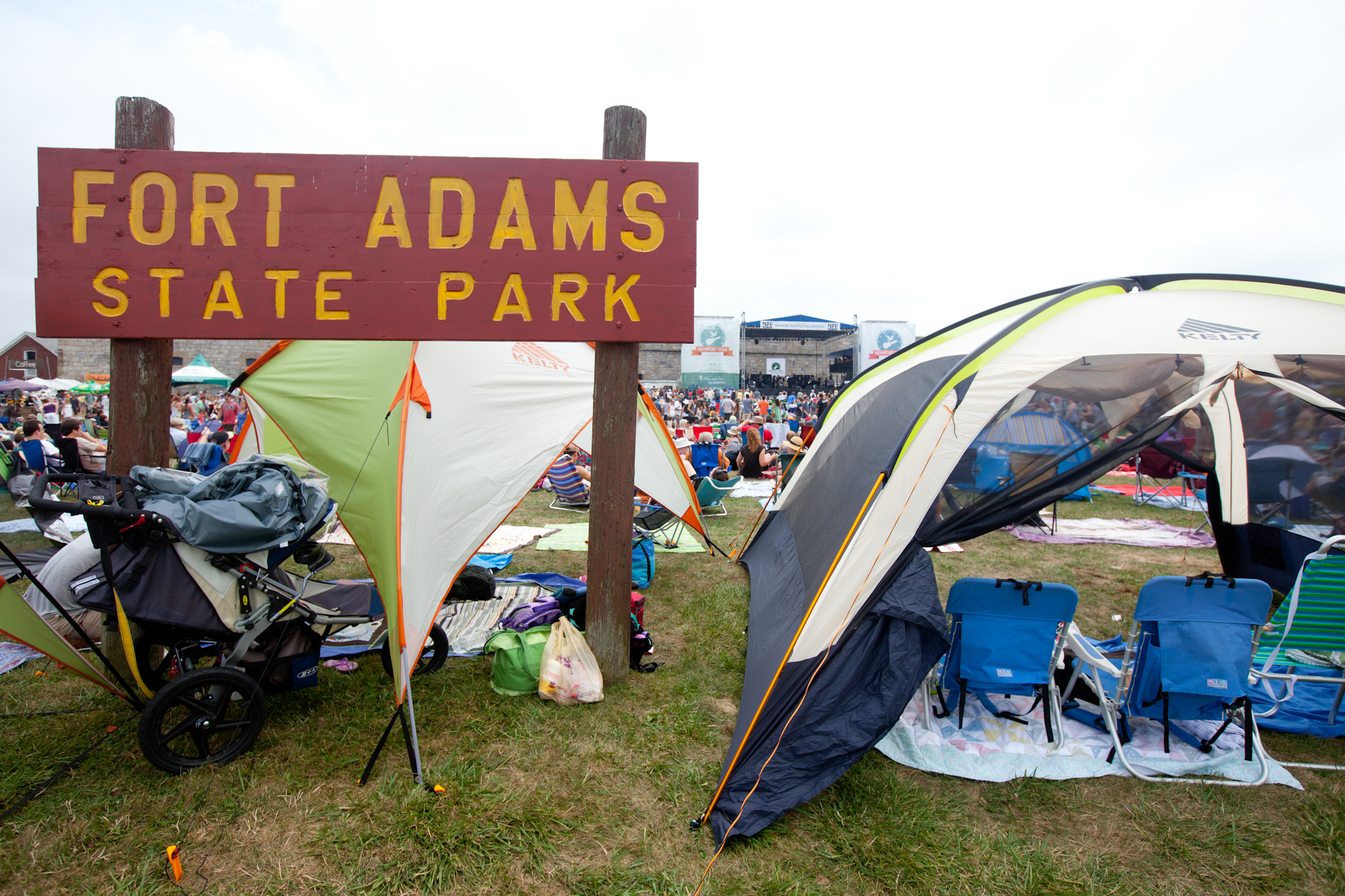 With inclement weather in the forecast, folk fans from around the world came prepared.