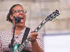Brittany Howard of Alabama Shakes performs on the Fort Stage at the Newport Folk Festival.