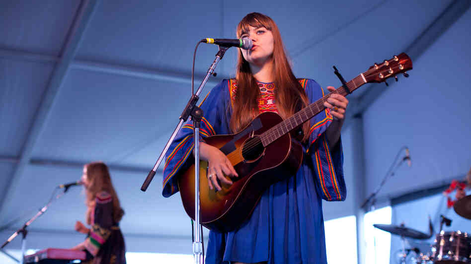 First Aid Kit plays the Harbor Stage at the Newport Folk Festival. First Aid Kit plays the Harbor Stage at the Newport Folk Festival.