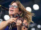 Sara Watkins plays the Fort Stage at the Newport Folk Festival.