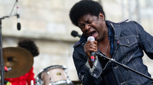 Charles Bradley and His Extraordinaires perform at the Fort Stage at the Newport Folk Festival.