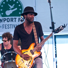 Gary Clark Jr. plays the Quad Stage at the Newport Folk Festival. Gary Clark Jr. plays the Quad Stage at the Newport Folk Festival.