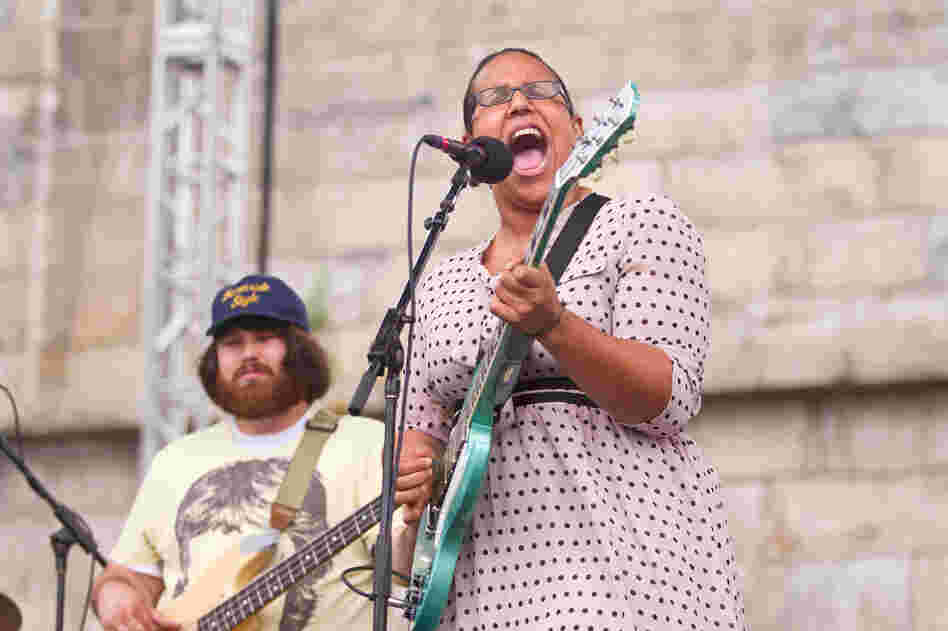 Making its first appearance at the Newport Folk Festival, Alabama Shakes rattled the Fort Stage to an ecstatic audience. 