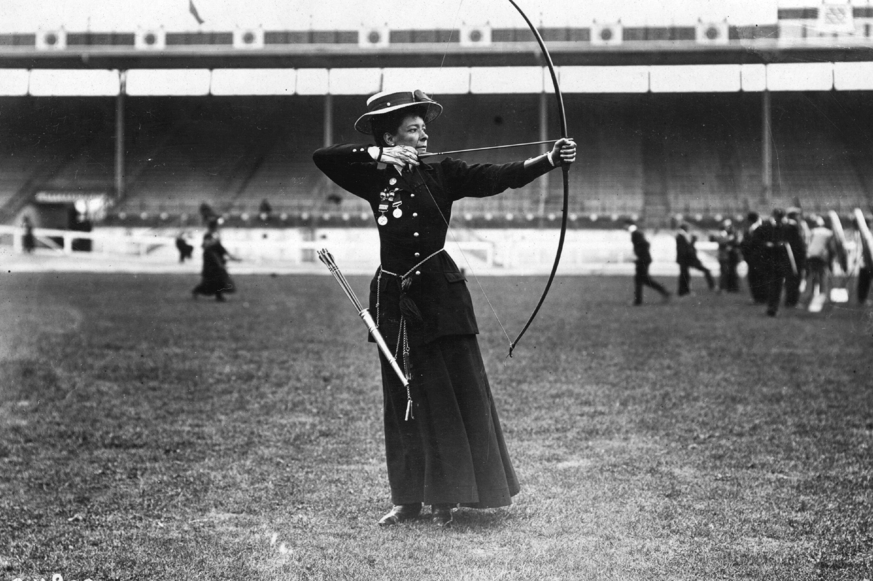 Beatrice Hill-Lowe was the bronze medal winner in women's archery.