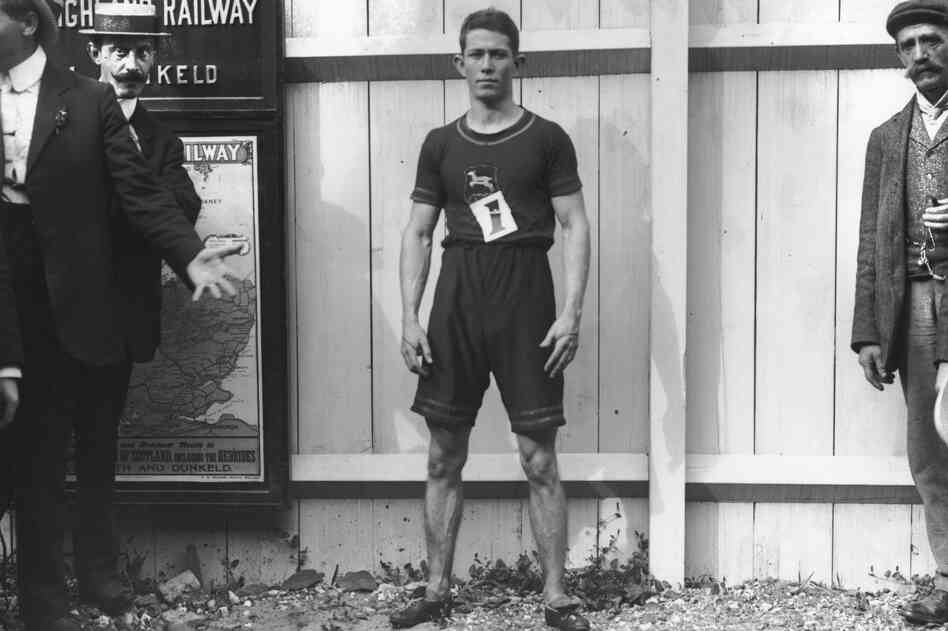 South African Reggie Walker, winner of the gold medal in the 100 meters in track and field.
